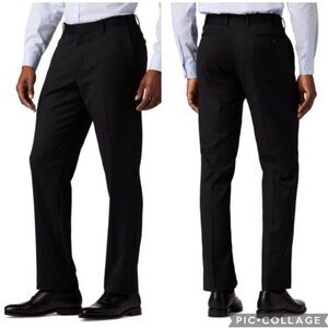 Alton Lane Tailored Fit Dress Pants‎ Mens Size 36 Black Groom Formal